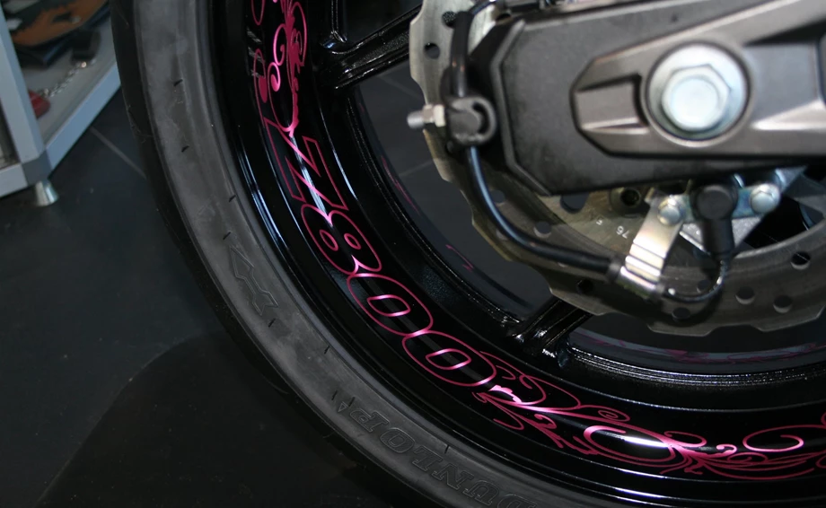 Umbgebautes Motorrad Kawasaki Z 800 e Bild 16: Umbgebautes Motorrad Kawasaki Z 800 e