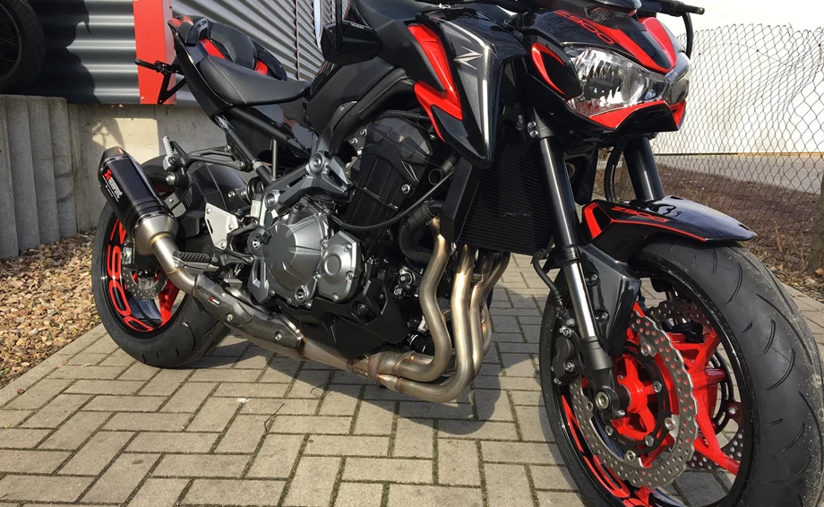 Umbgebautes Motorrad Kawasaki Z900 Bild 11: Umbgebautes Motorrad Kawasaki Z900