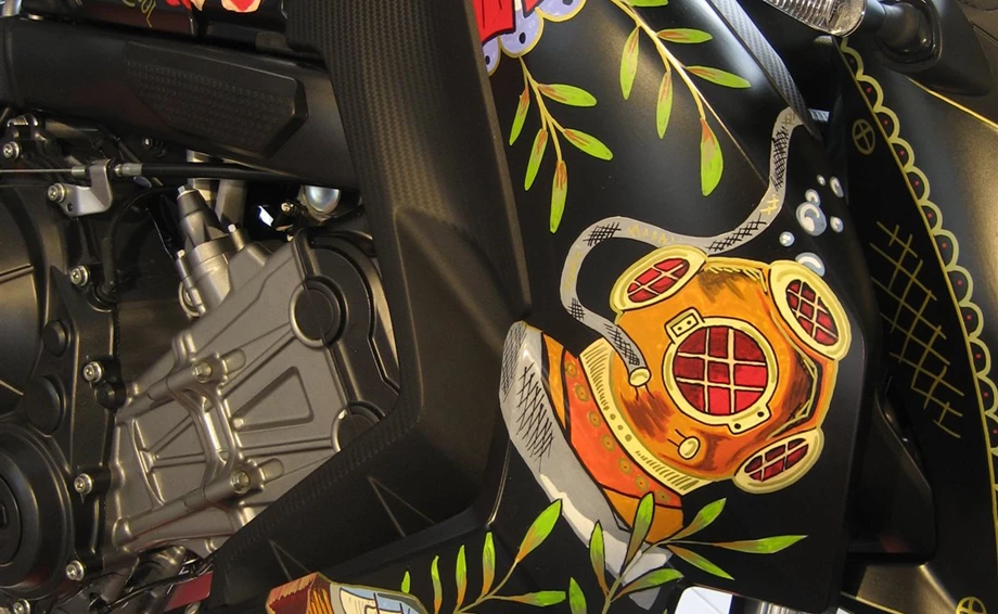 Umbgebautes Motorrad Honda CB650F Bild 7: Umbgebautes Motorrad Honda CB650F