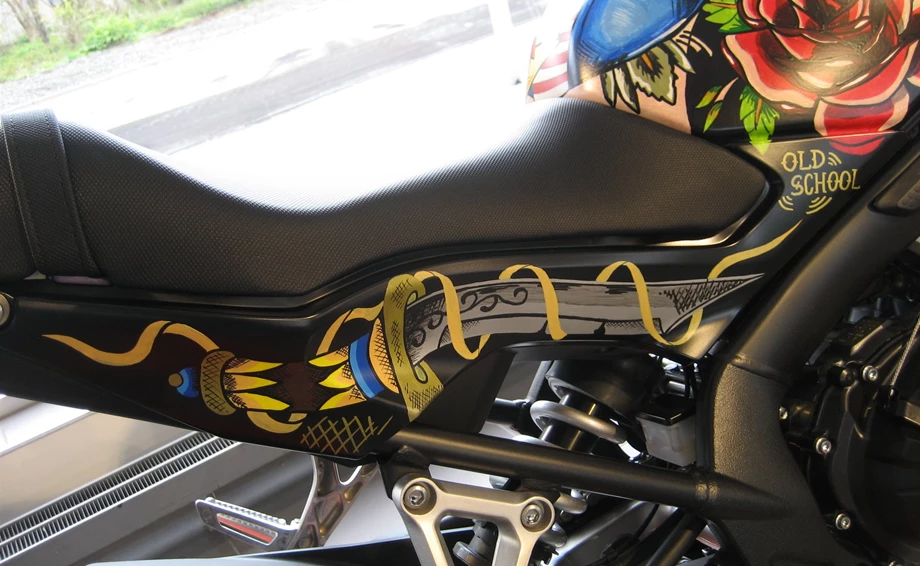 Umbgebautes Motorrad Honda CB650F Bild 8: Umbgebautes Motorrad Honda CB650F