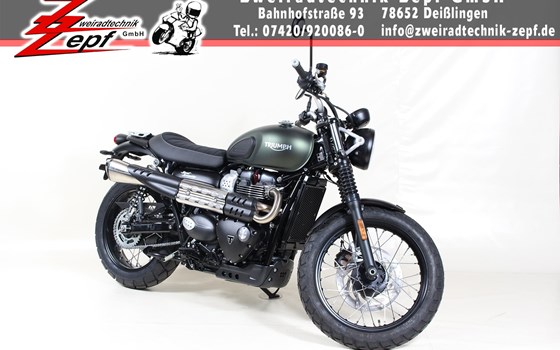 Umgebautes Motorrad Triumph Scrambler von Zweiradtechnik Zepf GmbH - Bild 1 Umgebautes Motorrad Triumph Scrambler von Zweiradtechnik Zepf GmbH - Bild 1
