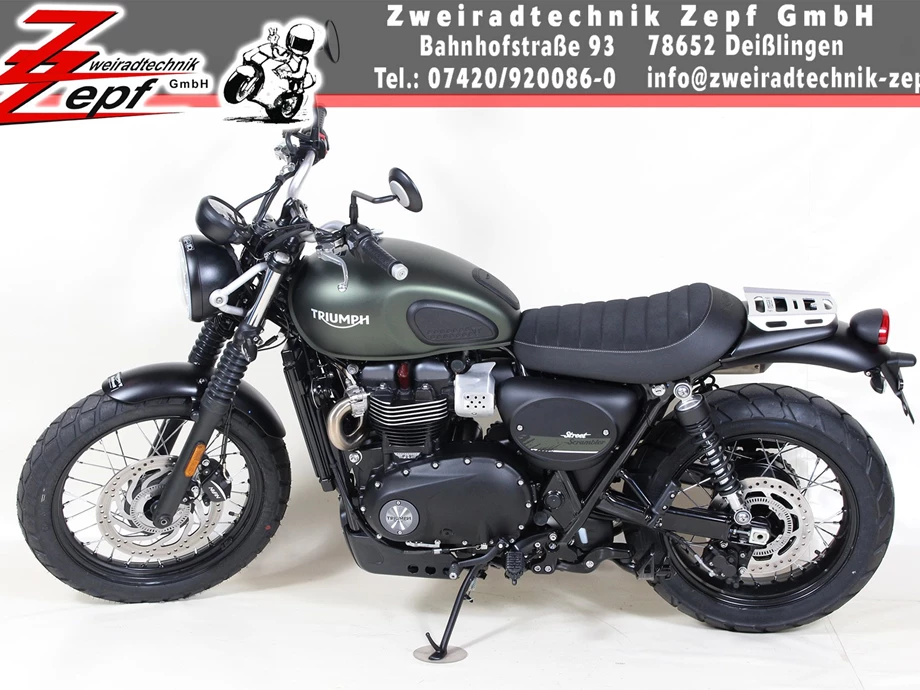 Umbgebautes Motorrad Triumph Scrambler Bild 2: Umbgebautes Motorrad Triumph Scrambler