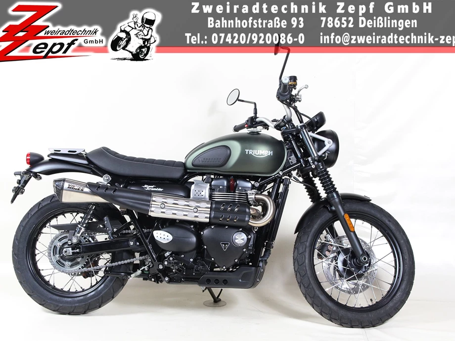 Umbgebautes Motorrad Triumph Scrambler Bild 3: Umbgebautes Motorrad Triumph Scrambler