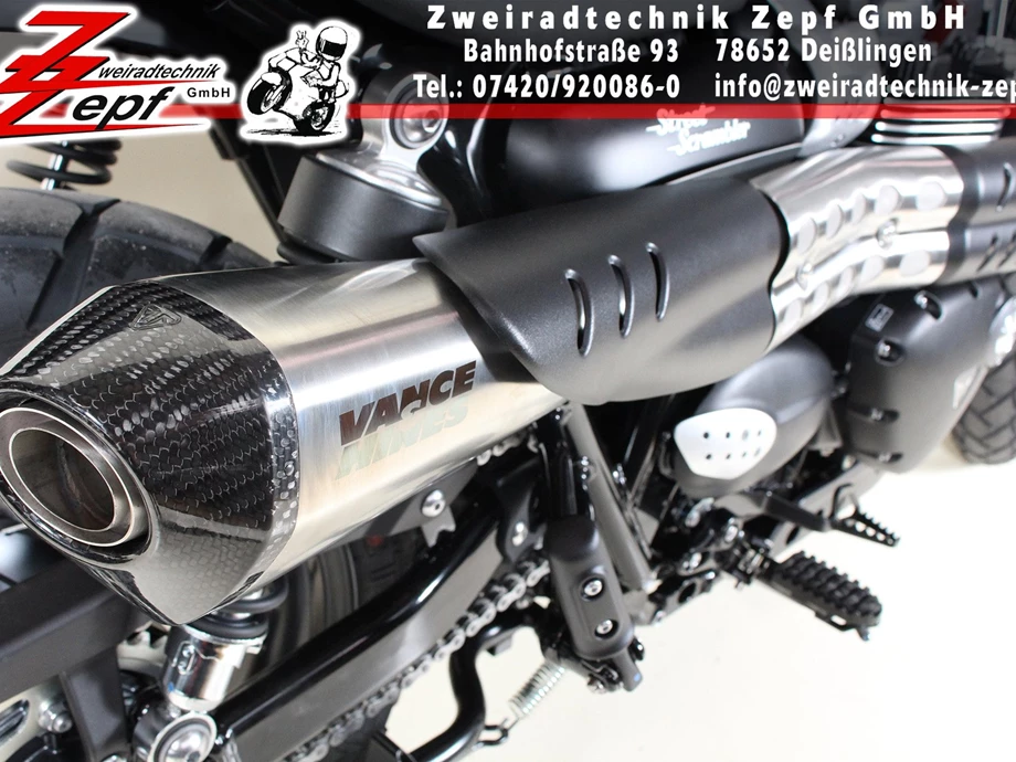 Umbgebautes Motorrad Triumph Scrambler Bild 4: Umbgebautes Motorrad Triumph Scrambler