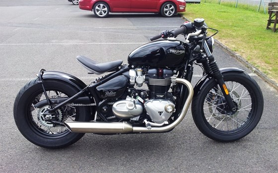 Umgebautes Motorrad Triumph Bonneville Bobber von Motorradhaus Löhmer GmbH - Bild 3 Umgebautes Motorrad Triumph Bonneville Bobber von Motorradhaus Löhmer GmbH - Bild 3