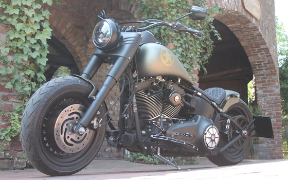 Umgebautes Motorrad Harley-Davidson Softail Fat Boy Special FLSTFB von X-Trem Custombikes - Bild 3 Umgebautes Motorrad Harley-Davidson Softail Fat Boy Special FLSTFB von X-Trem Custombikes - Bild 3