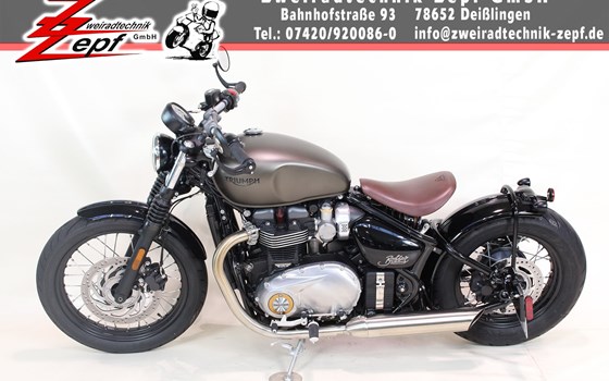 Umgebautes Motorrad Triumph Bonneville Bobber von Zweiradtechnik Zepf GmbH - Bild 2 Umgebautes Motorrad Triumph Bonneville Bobber von Zweiradtechnik Zepf GmbH - Bild 2