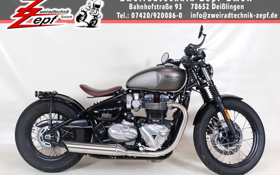 Umgebautes Motorrad Triumph Bonneville Bobber von Zweiradtechnik Zepf GmbH - Bild 3 Umgebautes Motorrad Triumph Bonneville Bobber von Zweiradtechnik Zepf GmbH - Bild 3