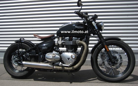 Umgebautes Motorrad Triumph Bonneville Bobber von IL MOTO  Motorradhandel und Reparaturwerkstätte GesmbH - Bild 1 Umgebautes Motorrad Triumph Bonneville Bobber von IL MOTO  Motorradhandel und Reparaturwerkstätte GesmbH - Bild 1