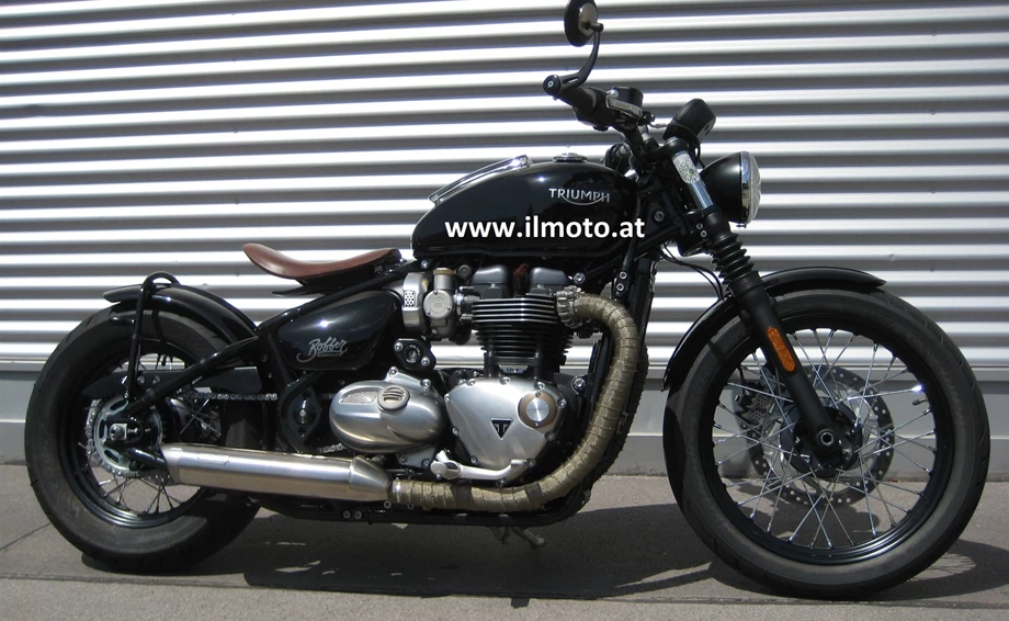 Umbgebautes Motorrad Triumph Bonneville Bobber Bild 1: Umbgebautes Motorrad Triumph Bonneville Bobber