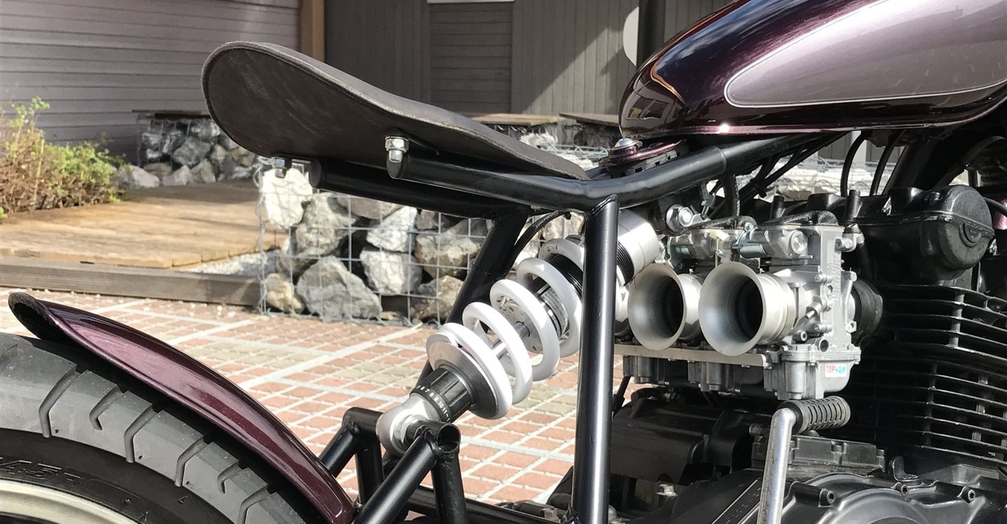 Umbgebautes Motorrad Yamaha XS 750