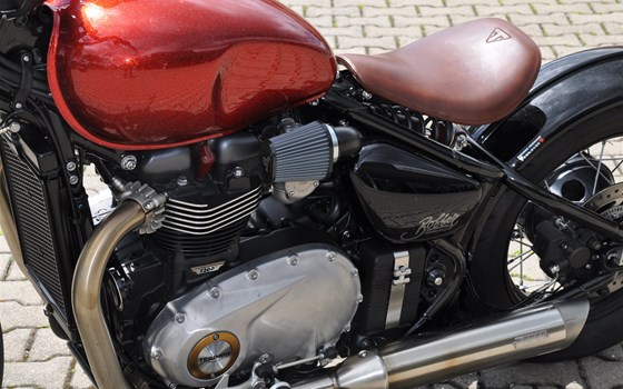 Umgebautes Motorrad Triumph Bonneville Bobber von Zweirad Hermann - Bild 2 Umgebautes Motorrad Triumph Bonneville Bobber von Zweirad Hermann - Bild 2