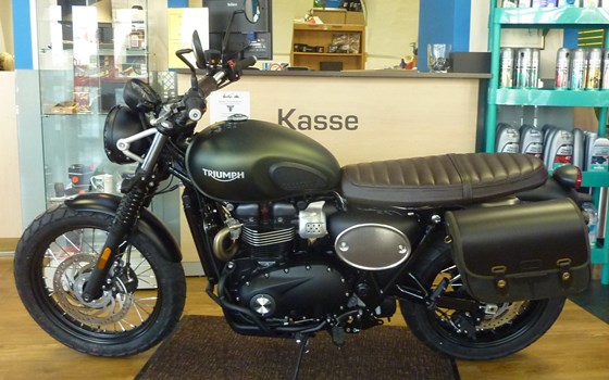 Umgebautes Motorrad Triumph Street Scrambler von Zweirad Wimmer GmbH, KTM & Husqvarna Vertragshändler - Bild 1 Umgebautes Motorrad Triumph Street Scrambler von Zweirad Wimmer GmbH, KTM & Husqvarna Vertragshändler - Bild 1