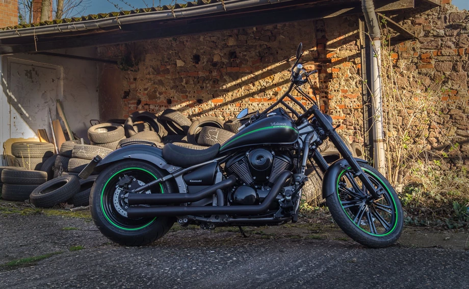 Umbgebautes Motorrad Kawasaki VN 900 Custom Bild 9: Umbgebautes Motorrad Kawasaki VN 900 Custom