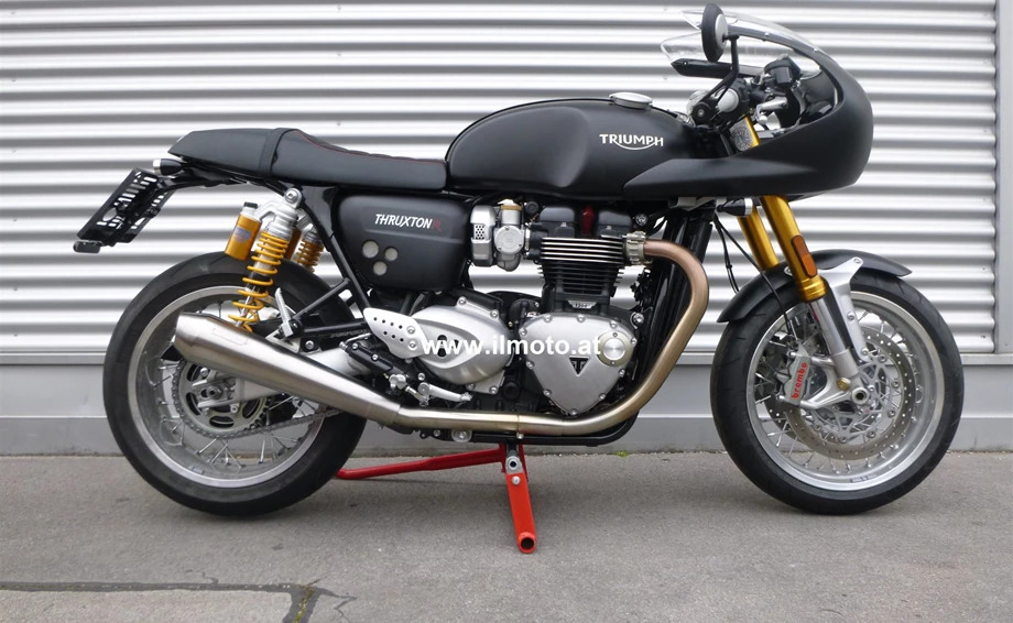 Umbgebautes Motorrad Triumph Thruxton 1200R Bild 1: Umbgebautes Motorrad Triumph Thruxton 1200R