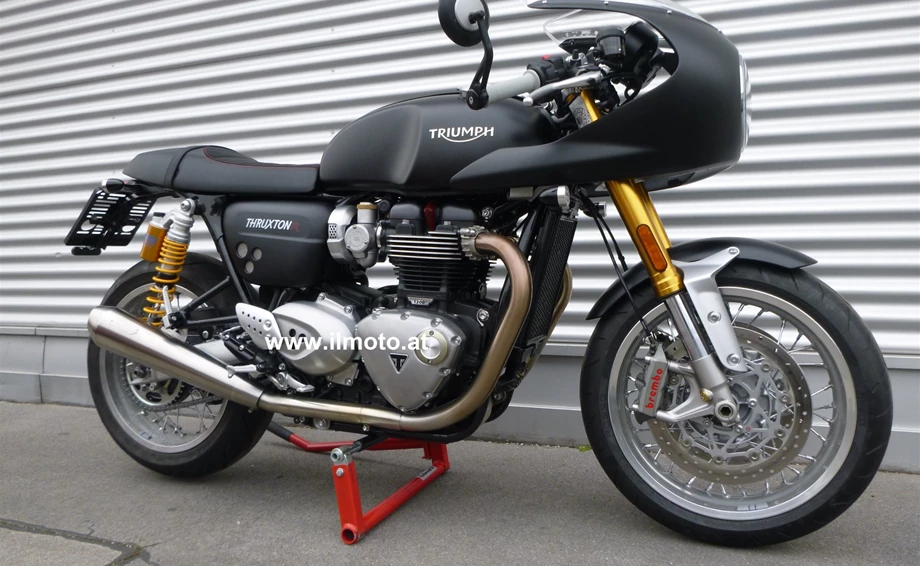 Umbgebautes Motorrad Triumph Thruxton 1200R Bild 2: Umbgebautes Motorrad Triumph Thruxton 1200R