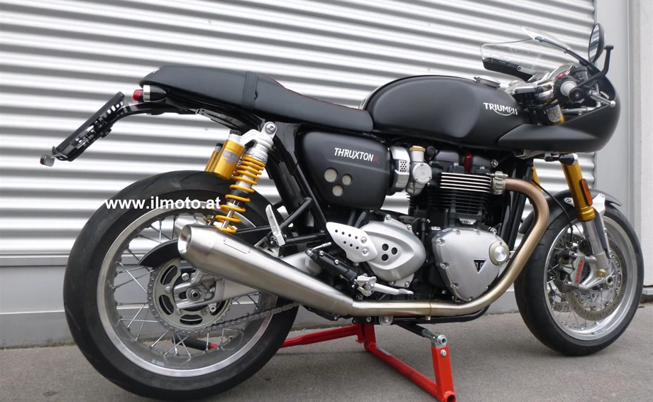 Umbgebautes Motorrad Triumph Thruxton 1200R Bild 3: Umbgebautes Motorrad Triumph Thruxton 1200R