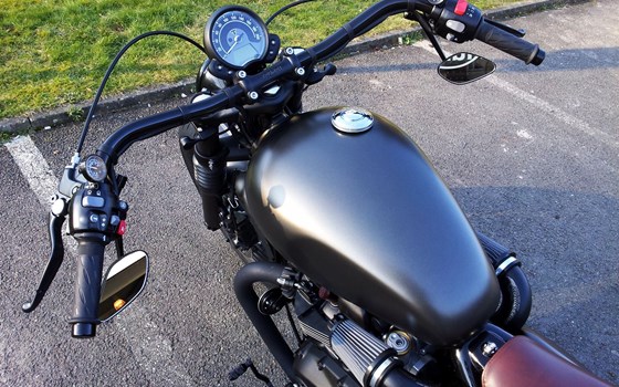 Umgebautes Motorrad Triumph Bonneville Bobber Black von Motorradhaus Löhmer GmbH - Bild 14 Umgebautes Motorrad Triumph Bonneville Bobber Black von Motorradhaus Löhmer GmbH - Bild 14