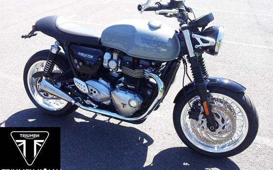 Umgebautes Motorrad Triumph Thruxton 1200 von Motorradhaus Löhmer GmbH - Bild 1 Umgebautes Motorrad Triumph Thruxton 1200 von Motorradhaus Löhmer GmbH - Bild 1