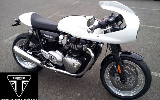 Umgebautes Motorrad Triumph Thruxton 1200 von Motorradhaus Löhmer GmbH - Bild 1 Umgebautes Motorrad Triumph Thruxton 1200 von Motorradhaus Löhmer GmbH - Bild 1