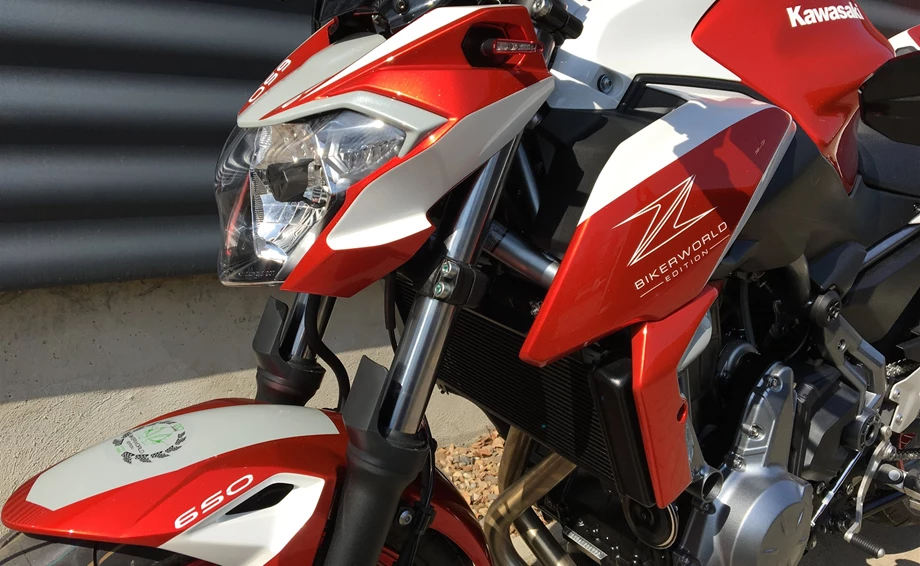 Umbgebautes Motorrad Kawasaki Z650 Bild 5: Umbgebautes Motorrad Kawasaki Z650