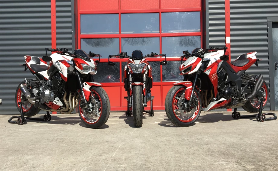 Umbgebautes Motorrad Kawasaki Z900 Bild 19: Umbgebautes Motorrad Kawasaki Z900