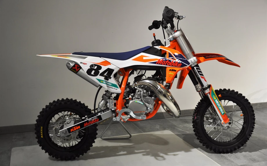 Umbgebautes Motorrad KTM 50 SX Bild 2: Umbgebautes Motorrad KTM 50 SX