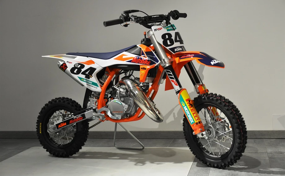 Umbgebautes Motorrad KTM 50 SX Bild 1: Umbgebautes Motorrad KTM 50 SX