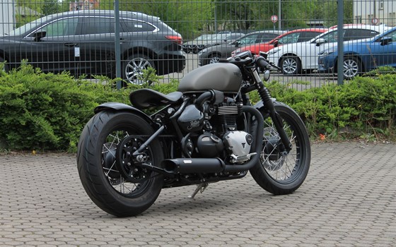Umgebautes Motorrad Triumph Bonneville Bobber von Stärker-Profil GmbH - Bild 16 Umgebautes Motorrad Triumph Bonneville Bobber von Stärker-Profil GmbH - Bild 16