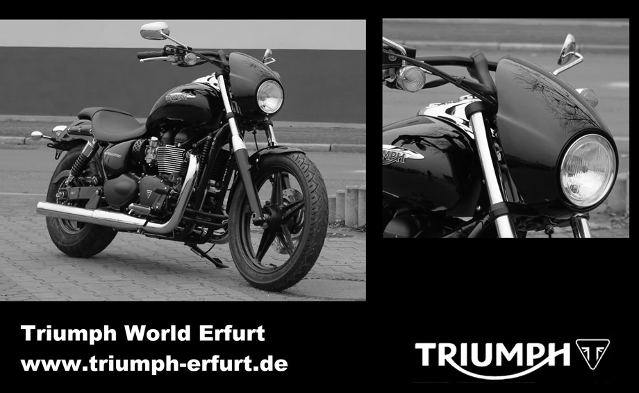 Umbgebautes Motorrad Triumph Speedmaster Bild 1: Umbgebautes Motorrad Triumph Speedmaster