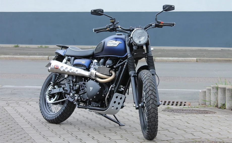 Umbgebautes Motorrad Triumph Scrambler Bild 12: Umbgebautes Motorrad Triumph Scrambler