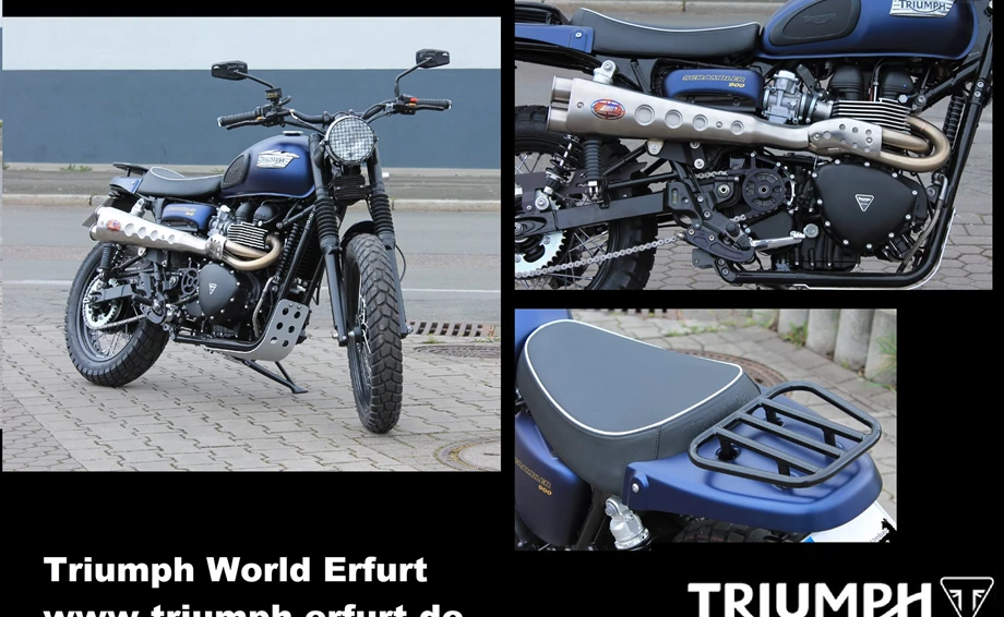 Umbgebautes Motorrad Triumph Scrambler Bild 1: Umbgebautes Motorrad Triumph Scrambler