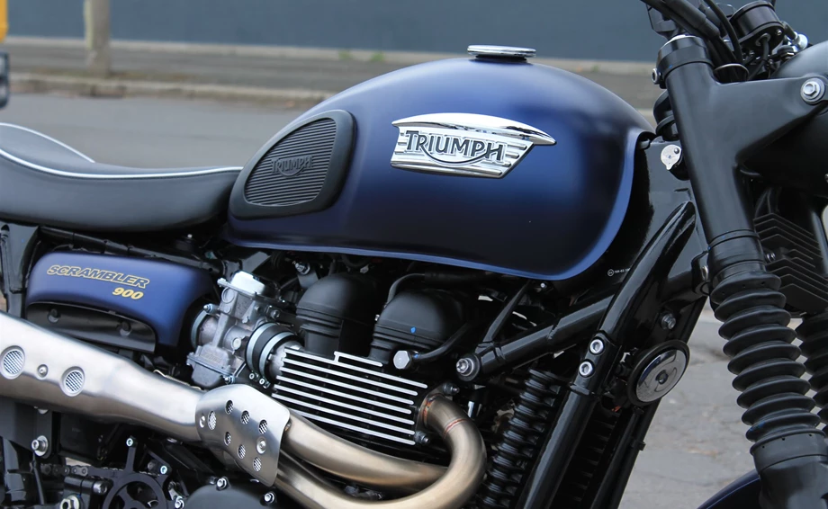 Umbgebautes Motorrad Triumph Scrambler Bild 14: Umbgebautes Motorrad Triumph Scrambler