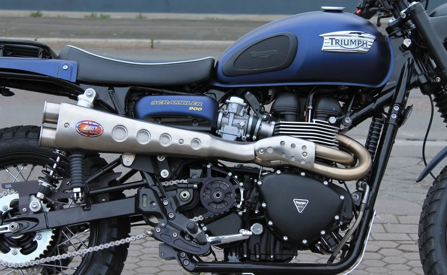 Umbgebautes Motorrad Triumph Scrambler Bild 27: Umbgebautes Motorrad Triumph Scrambler