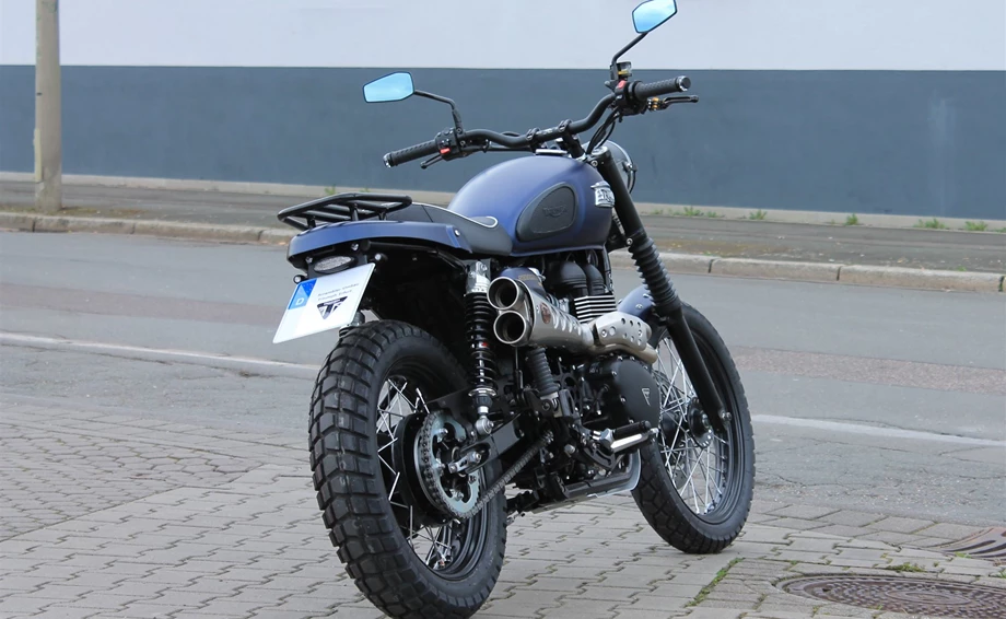 Umbgebautes Motorrad Triumph Scrambler Bild 7: Umbgebautes Motorrad Triumph Scrambler