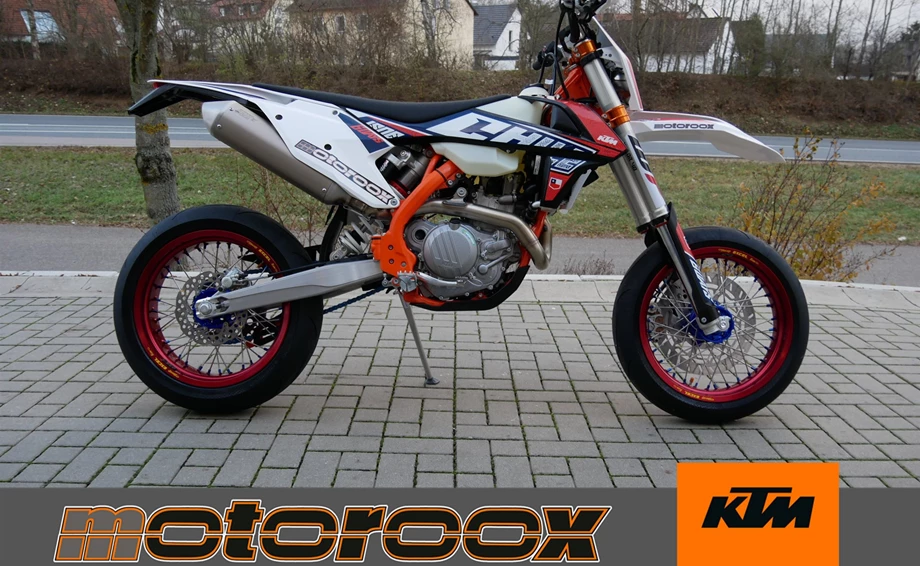 Umbgebautes Motorrad KTM 500 EXC-F SIX DAYS Bild 1: Umbgebautes Motorrad KTM 500 EXC-F SIX DAYS