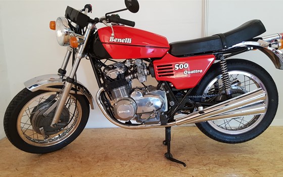 Umgebautes Motorrad Benelli 500 Quattro, 500, 504 von Motorrad Scheunpflug e.K. - Bild 2 Umgebautes Motorrad Benelli 500 Quattro, 500, 504 von Motorrad Scheunpflug e.K. - Bild 2