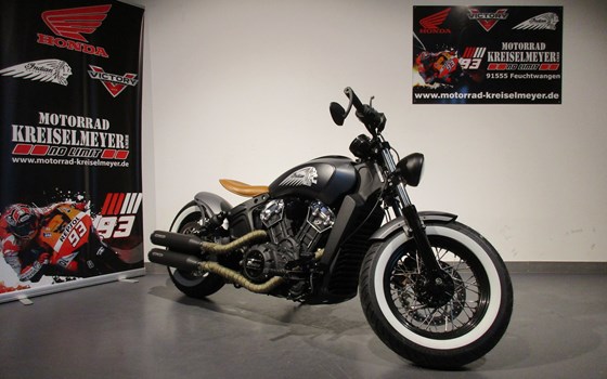Umgebautes Motorrad Indian Scout Bobber 1131 von Motorrad Kreiselmeyer GmbH - Bild 1 Umgebautes Motorrad Indian Scout Bobber 1131 von Motorrad Kreiselmeyer GmbH - Bild 1
