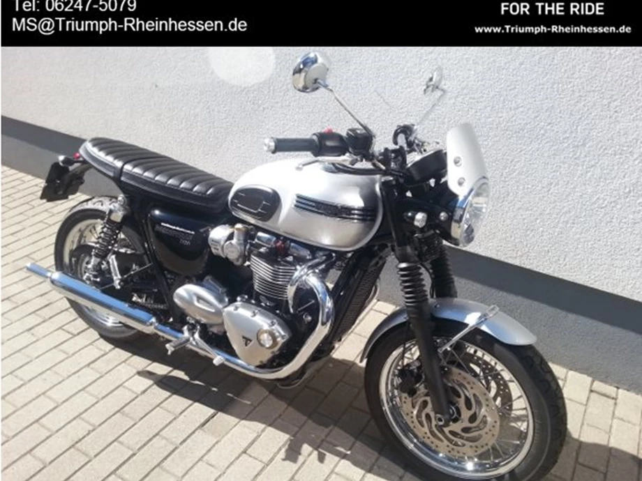 Umbgebautes Motorrad Triumph Bonneville T120 Bild 1: Umbgebautes Motorrad Triumph Bonneville T120