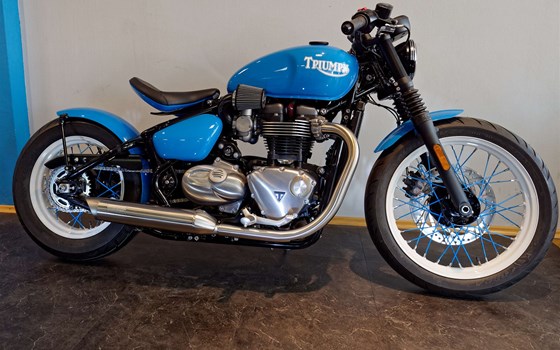 Umgebautes Motorrad Triumph Bonneville Bobber von Promotec GmbH - Bild 1 Umgebautes Motorrad Triumph Bonneville Bobber von Promotec GmbH - Bild 1
