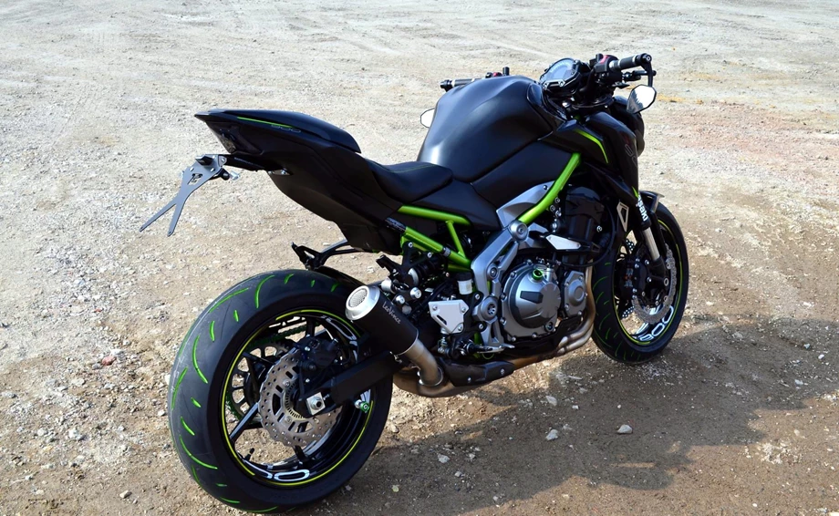 Umbgebautes Motorrad Kawasaki Z900 Bild 7: Umbgebautes Motorrad Kawasaki Z900