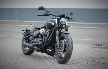 Triumph Bonneville Bobber Black Custom Bike Triumph Bonneville Bobber Black Custom Bike