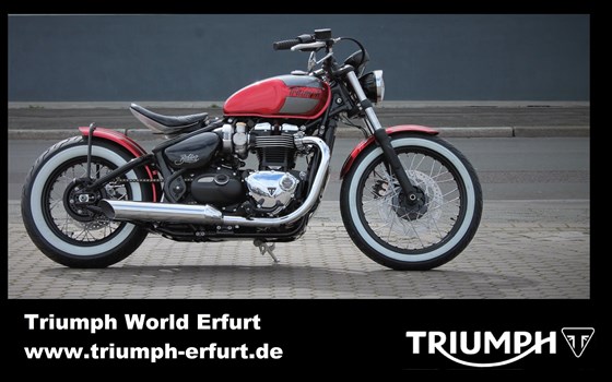 Umgebautes Motorrad Triumph Bonneville Bobber von Stärker-Profil GmbH - Bild 1 Umgebautes Motorrad Triumph Bonneville Bobber von Stärker-Profil GmbH - Bild 1
