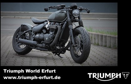 Triumph Bonneville Bobber Black Custom Bike