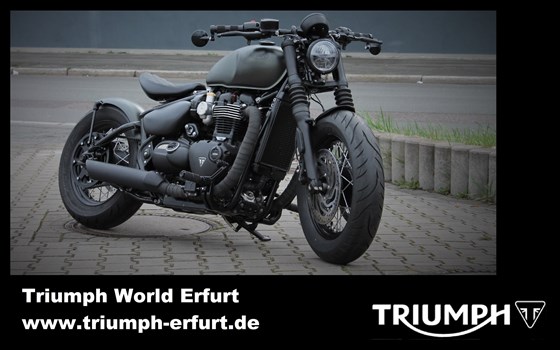 Umgebautes Motorrad Triumph Bonneville Bobber Black von Stärker-Profil GmbH - Bild 1 Umgebautes Motorrad Triumph Bonneville Bobber Black von Stärker-Profil GmbH - Bild 1