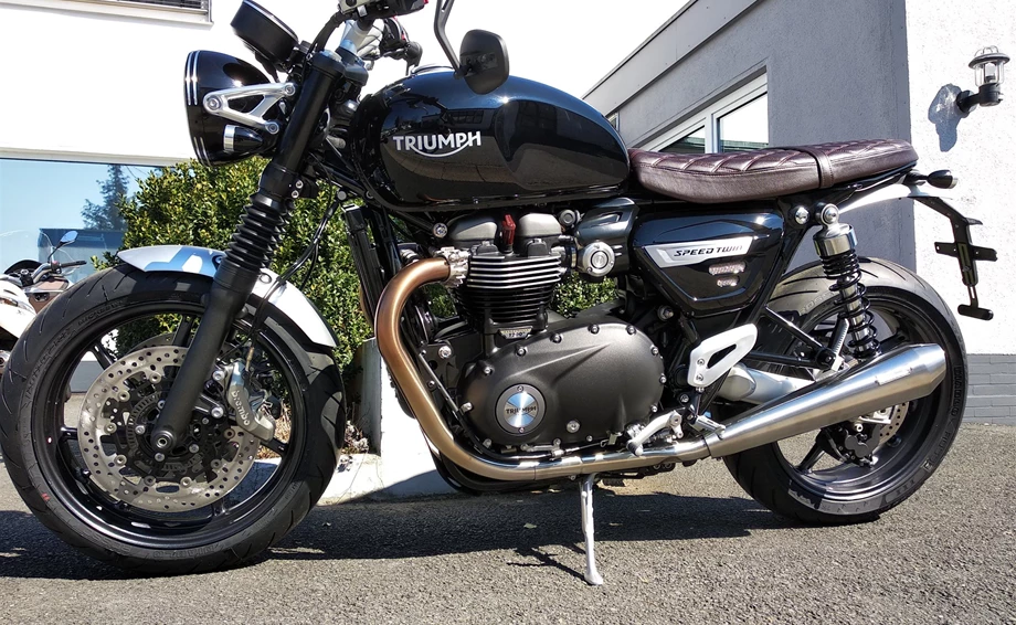 Umbgebautes Motorrad Triumph Speed Twin 1200 Bild 1: Umbgebautes Motorrad Triumph Speed Twin 1200