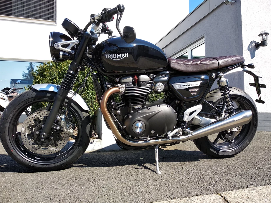 Umbgebautes Motorrad Triumph Speed Twin 1200 Bild 1: Umbgebautes Motorrad Triumph Speed Twin 1200