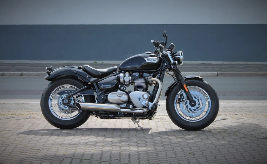 Umbgebautes Motorrad Triumph Bonneville Speedmaster Bild 5: Umbgebautes Motorrad Triumph Bonneville Speedmaster