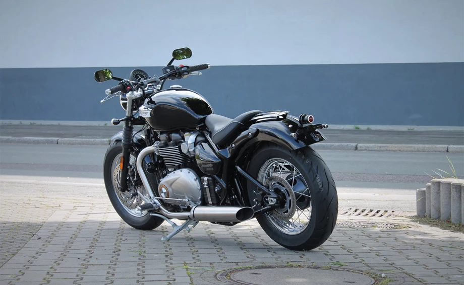 Umbgebautes Motorrad Triumph Bonneville Speedmaster Bild 8: Umbgebautes Motorrad Triumph Bonneville Speedmaster