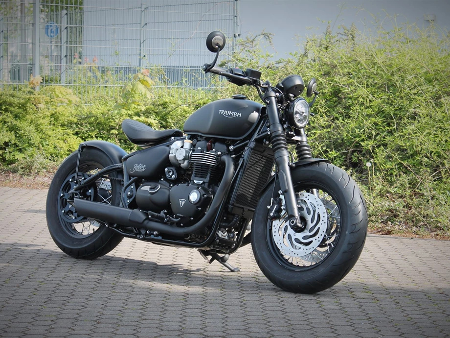 Umbgebautes Motorrad Triumph Bonneville Bobber Black Bild 15: Umbgebautes Motorrad Triumph Bonneville Bobber Black